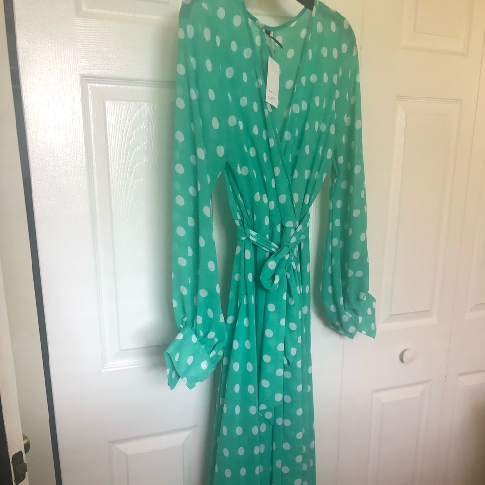 Beautiful Polka Dot Maxi Dress